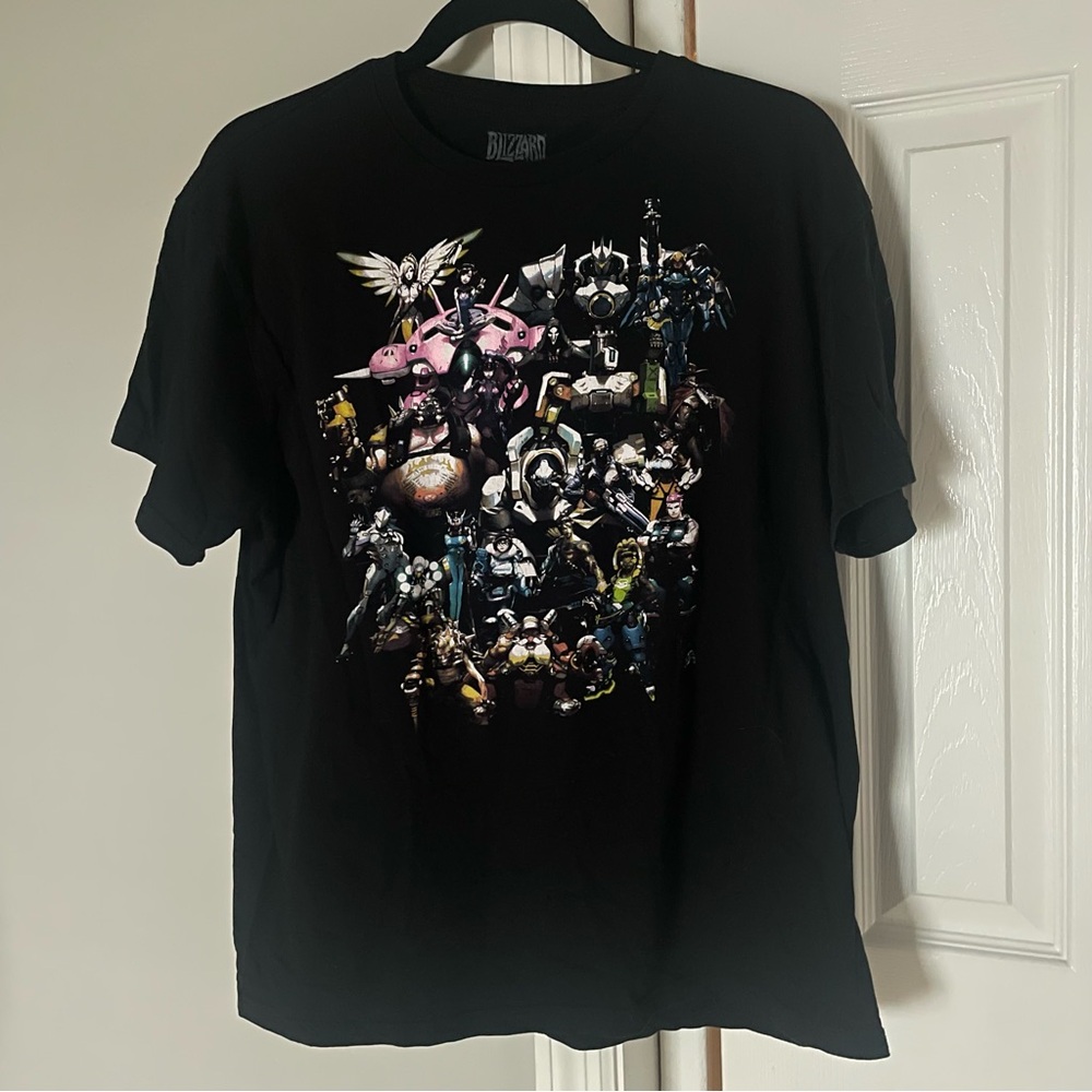 Overwatch blizzard entertainment black t shirt size L